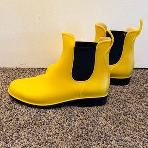 Yellow Ankle Rain Boots